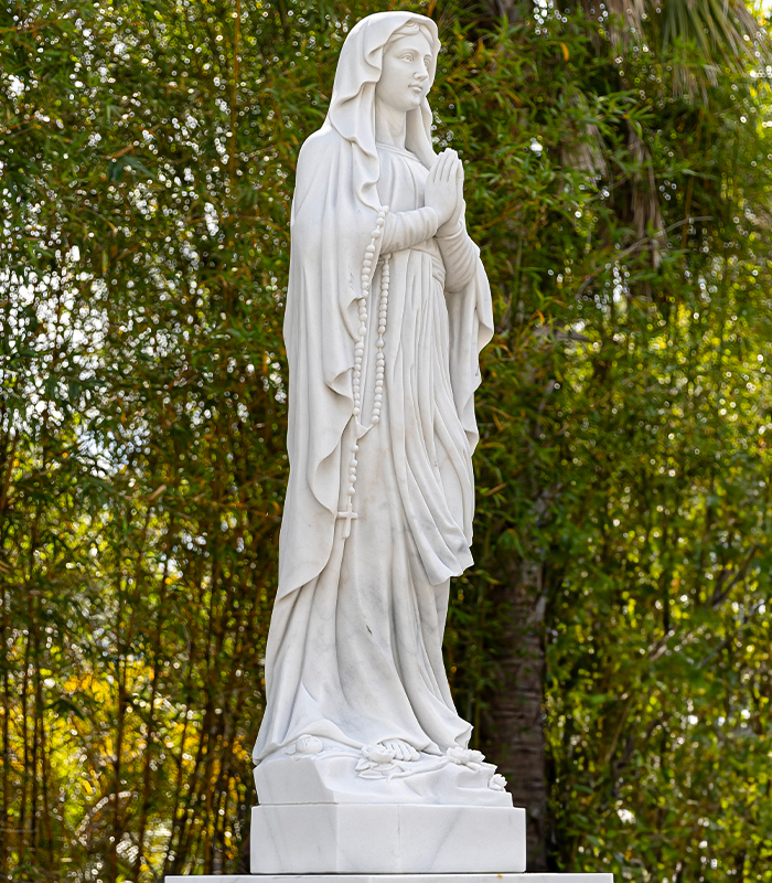Marble Statues  - Life Size Lady Of Lourdes Marble Statue - MS-1263